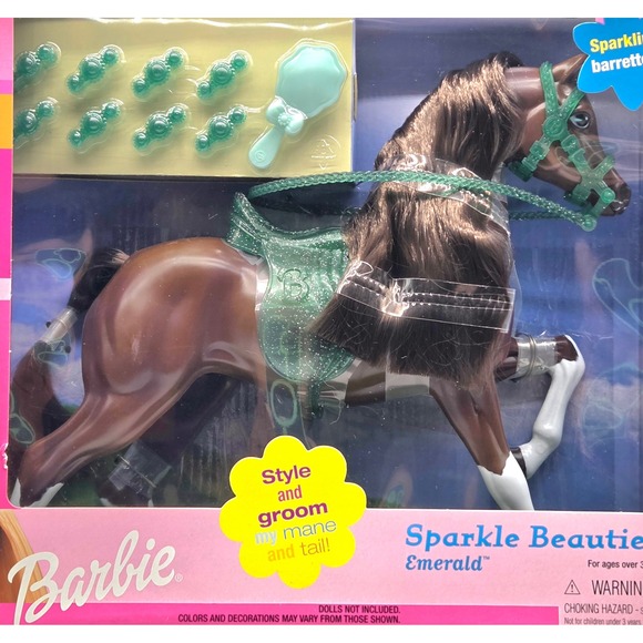 2000 Barbie Sparkle Beauties-Emerald 67022 Asst. 67387 NIB